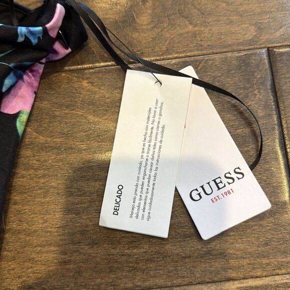 NWT Guess Women's Midnight Printed One-Shoulder Dress Size 10 - Picture 6 of 11